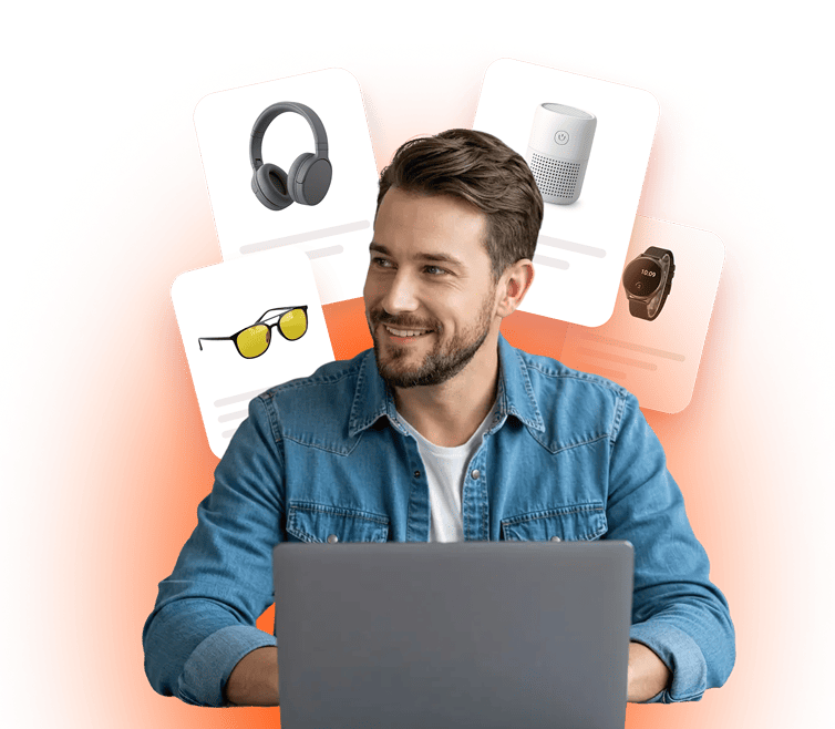 Happy boys with focu on texts